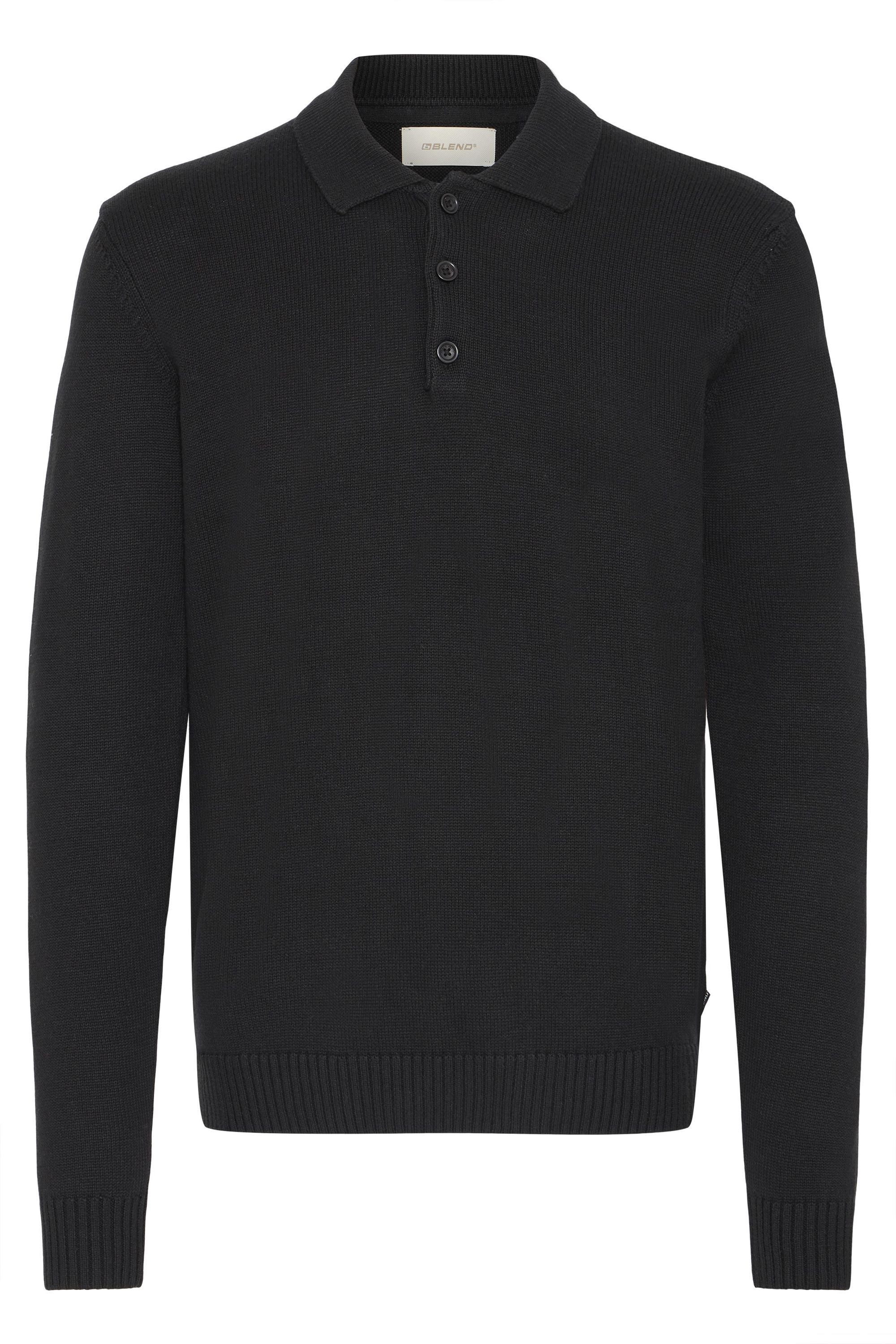 Blend Strickpullover BHDENO Stilvoller Strickpullover mit Polo-Kragen günstig online kaufen