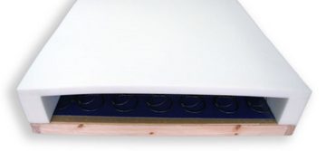Feldmann-Wohnen Jugendzimmer-Set Luna, (Luna, 4-St., 1 Kleiderschrank, 1 Bett, 1 Nachtkonsole, 1 Truhe), 4-teilig weiß rosa inkl. Matratze