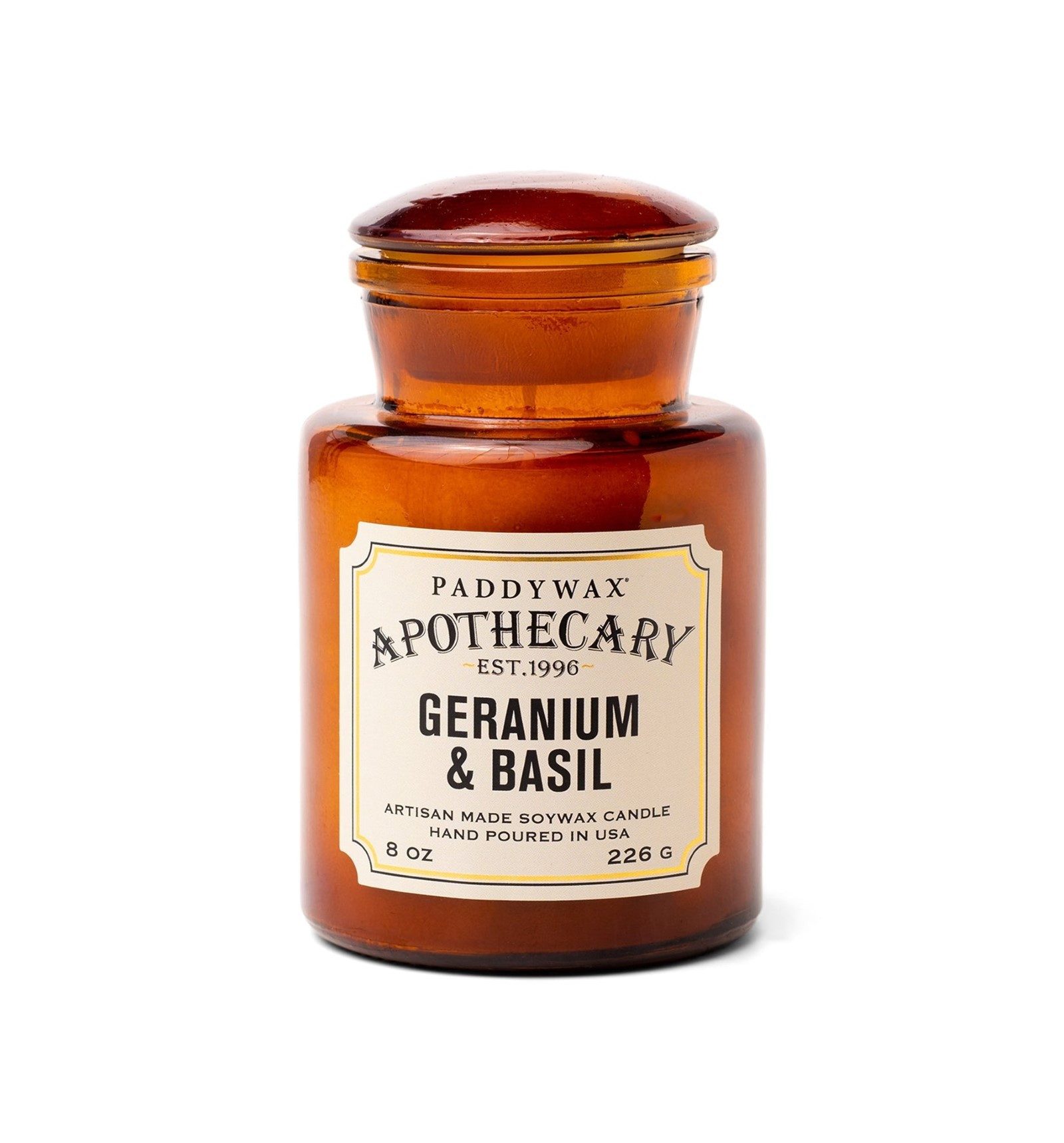 Gentlemen's Duftkerze Paddywax Apothecary Kerze, 240 ml im Apothekerglas (1-tlg), Paddywax Aroma & Düfte, Raumduft Parfüm-Kerze, Duft-Wachs Aromakerze
