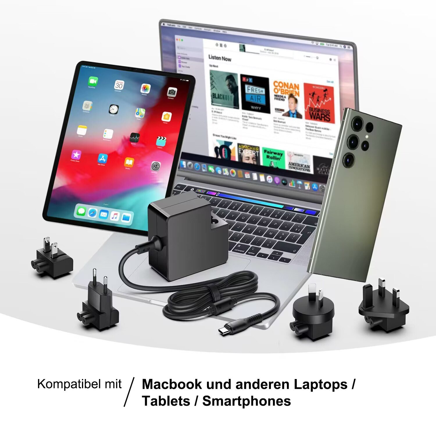 HKY 45W USB-C Ladegerät für Pioneer DJ Controller DDJ-FLX4 FLX2 REV5 GRV6 Netzteil (kompatibel mit Lenovo Chromebook C330 C630 & Smartphones)