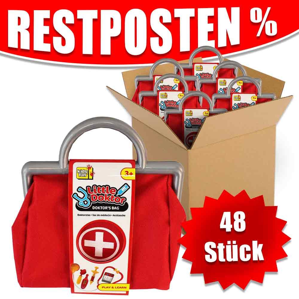 Jonotoys Spielzeug-Arztkoffer 48x Doktor Tasche Spielset für Kinder im Umkarton, (48-tlg)