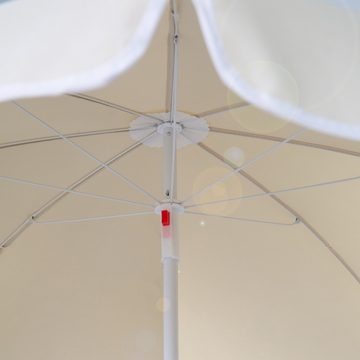 roba® Sonnenschirm Schirm-Set, Sonnenschirm mit Metallgestell in beige