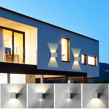 oyajia Wandleuchte 2 Stück LED Wandleuchte Wandlampe Auf und ab Einstellbarer Lichtstrahl, LED fest integriert, Warmweiß, LED Wandlampe mit Bewegungsmelder, für Wohnzimmer, Flur, Balkon, Hotel