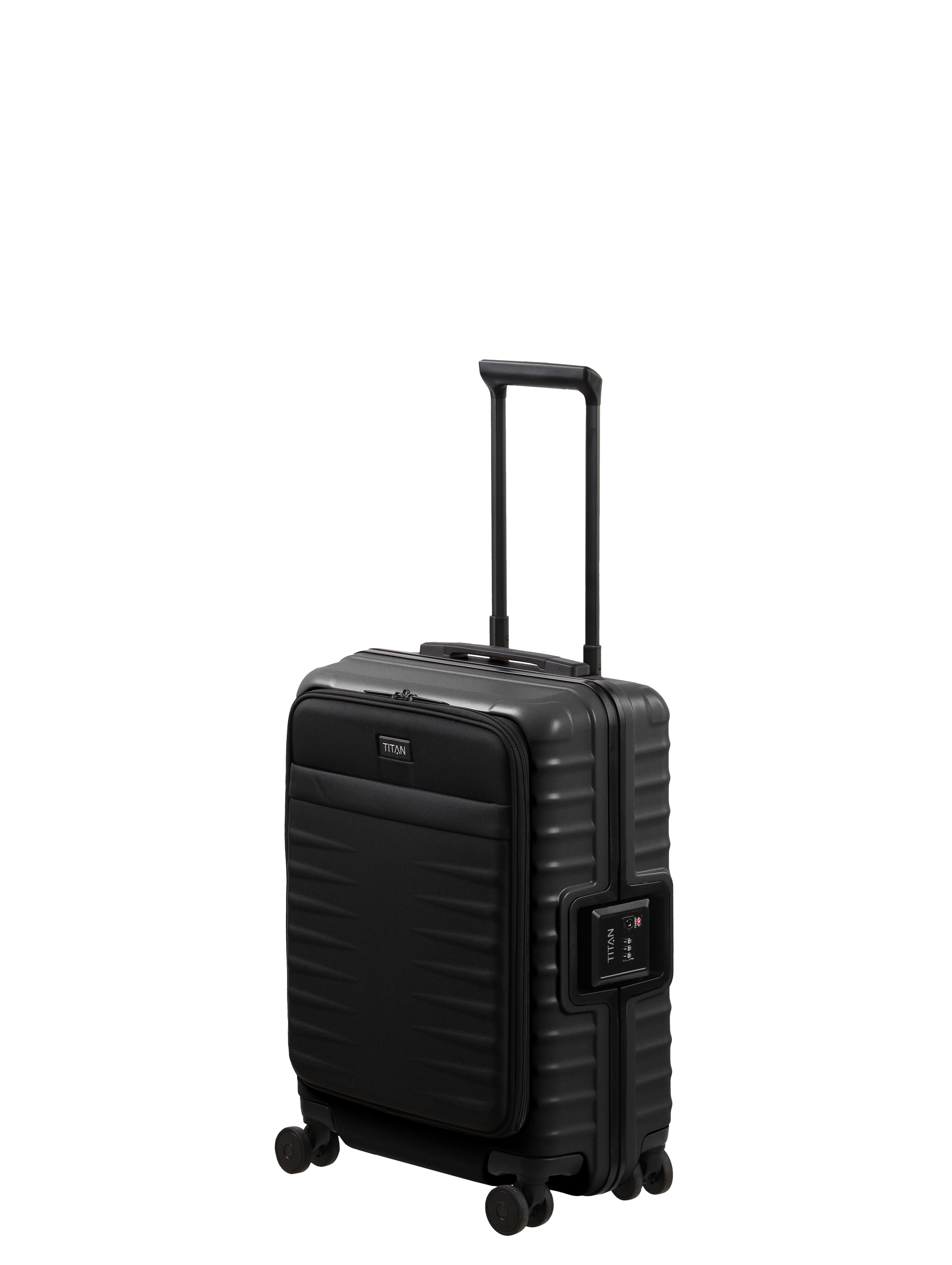 TITAN® Trolley OVERSEAS Koffer Hartschale, 4 Rollen, mit TSA-Rahmenschloss, Mono-Lock und kratzresistenter Oberfläche