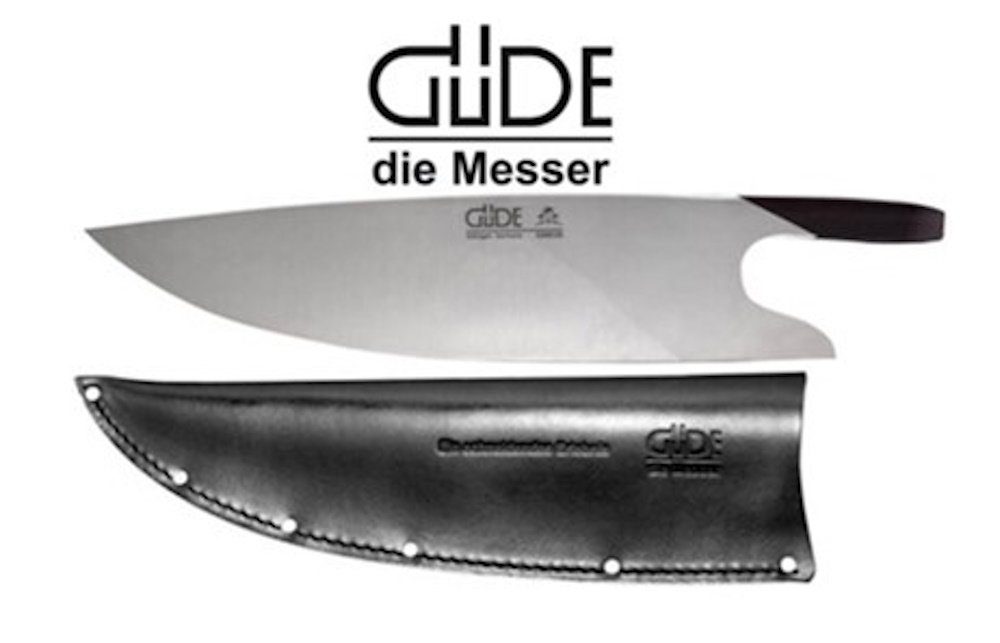 Güde Messer Solingen Fleischmesser Güde The Knife, Griff aus Grenadil Holz inkl. gratis Güde Lederscheide