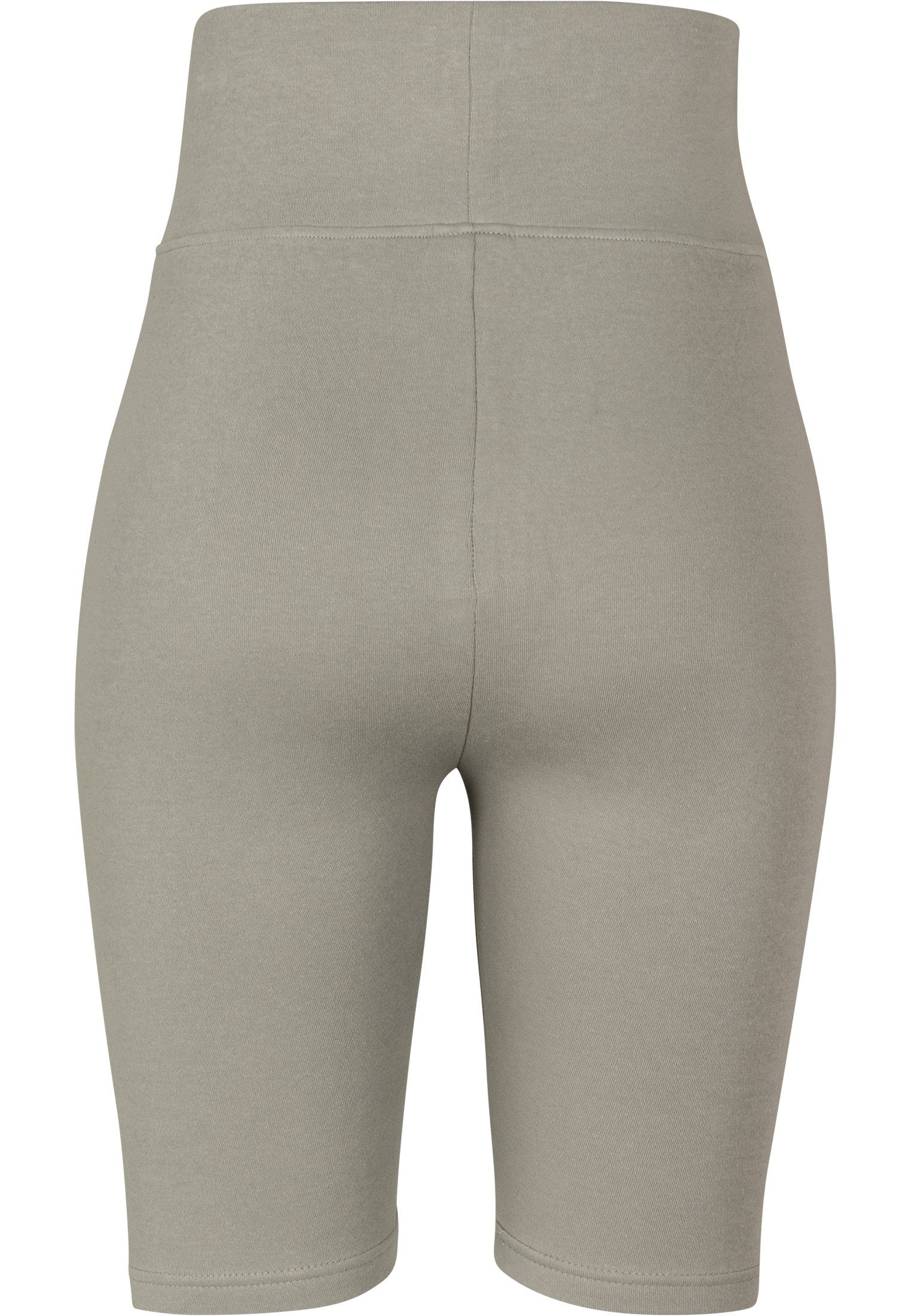 URBAN CLASSICS Cycle Waist (1-tlg) green/grey Stoffhose Damen High Ladies Shorts