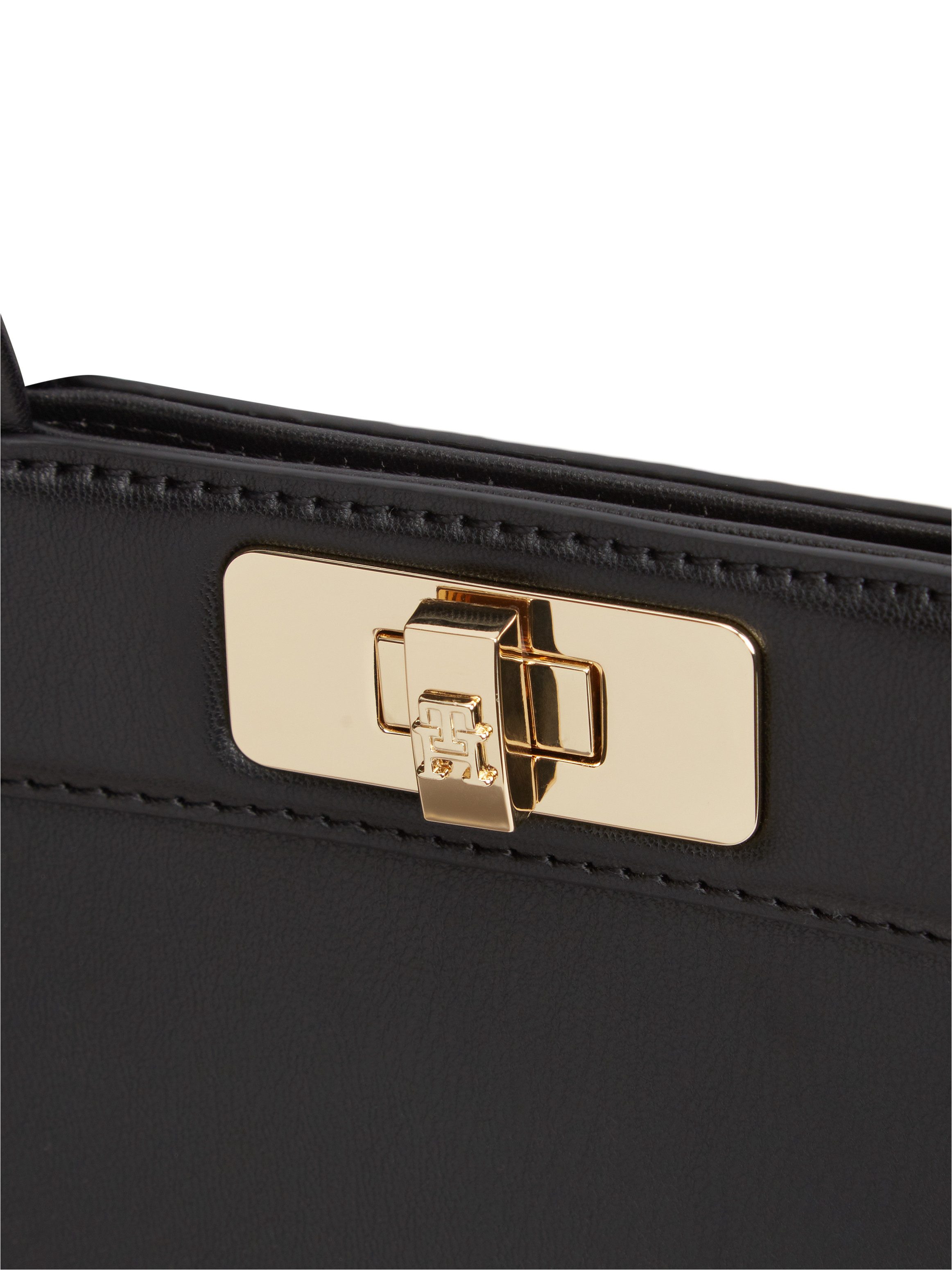 Tommy Hilfiger Henkeltasche TH MODERN MINI SATCHEL, Damen Handtasche, Umhängetasche Schultertasche mit Piping – Bild 4 von 5