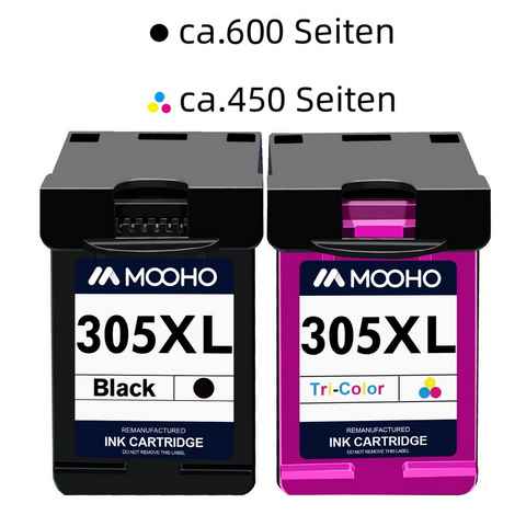 MOOHO XXL Ersatz für HP 305 305XL Tintenpatrone (Deskjet 2720 2710 ENVY 6000 6020 6030, patronen)