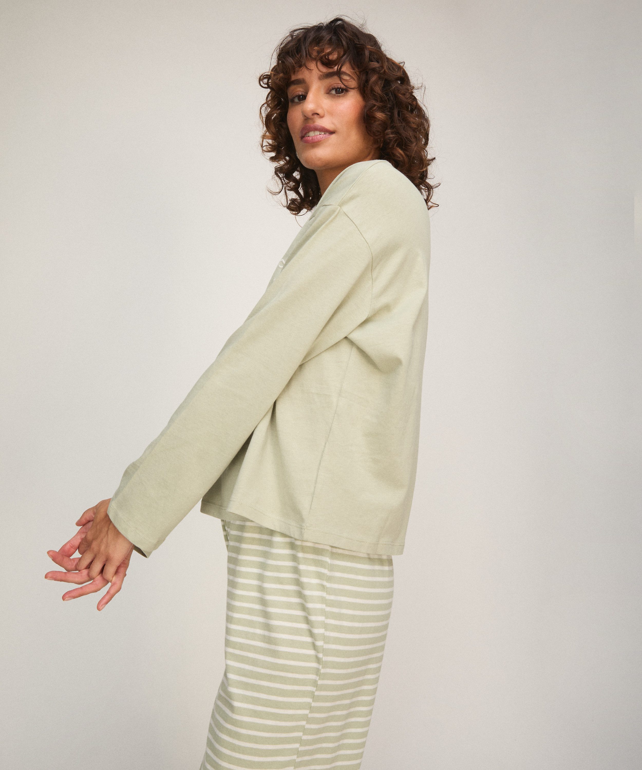 Hunkemöller Pyjama Pyjamaset Baumwolljersey – Bild 3 von 5