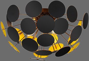 TRIO Leuchten Deckenleuchte Discalgo, ohne Leuchtmittel, Deckenlampe