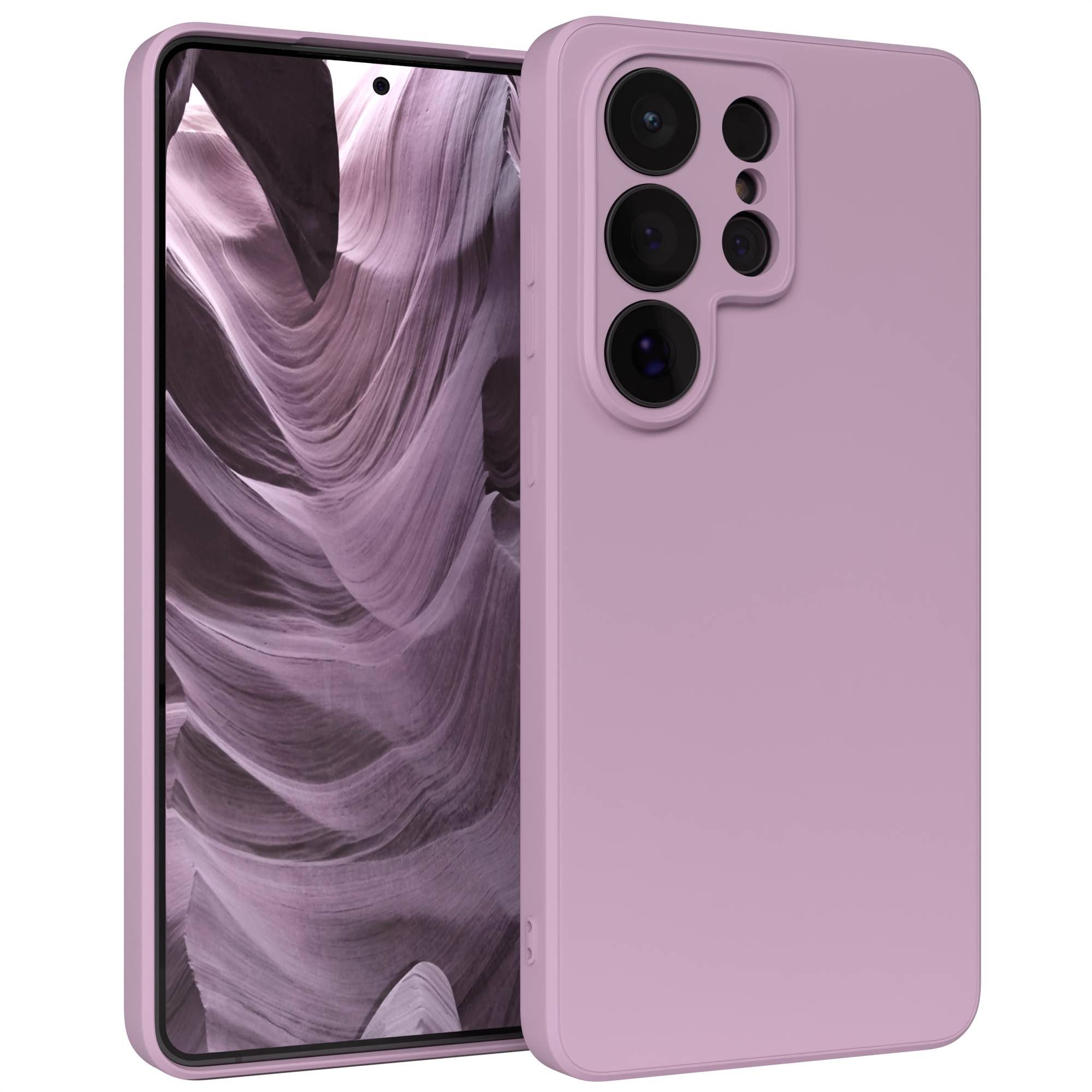 EAZY CASE Handyhülle TPU Hülle für Samsung Galaxy S26 Ultra 6,9 Zoll, Hülle mit Kameraschutz Handycase Soft Smart Slimcover Lila / Flieder