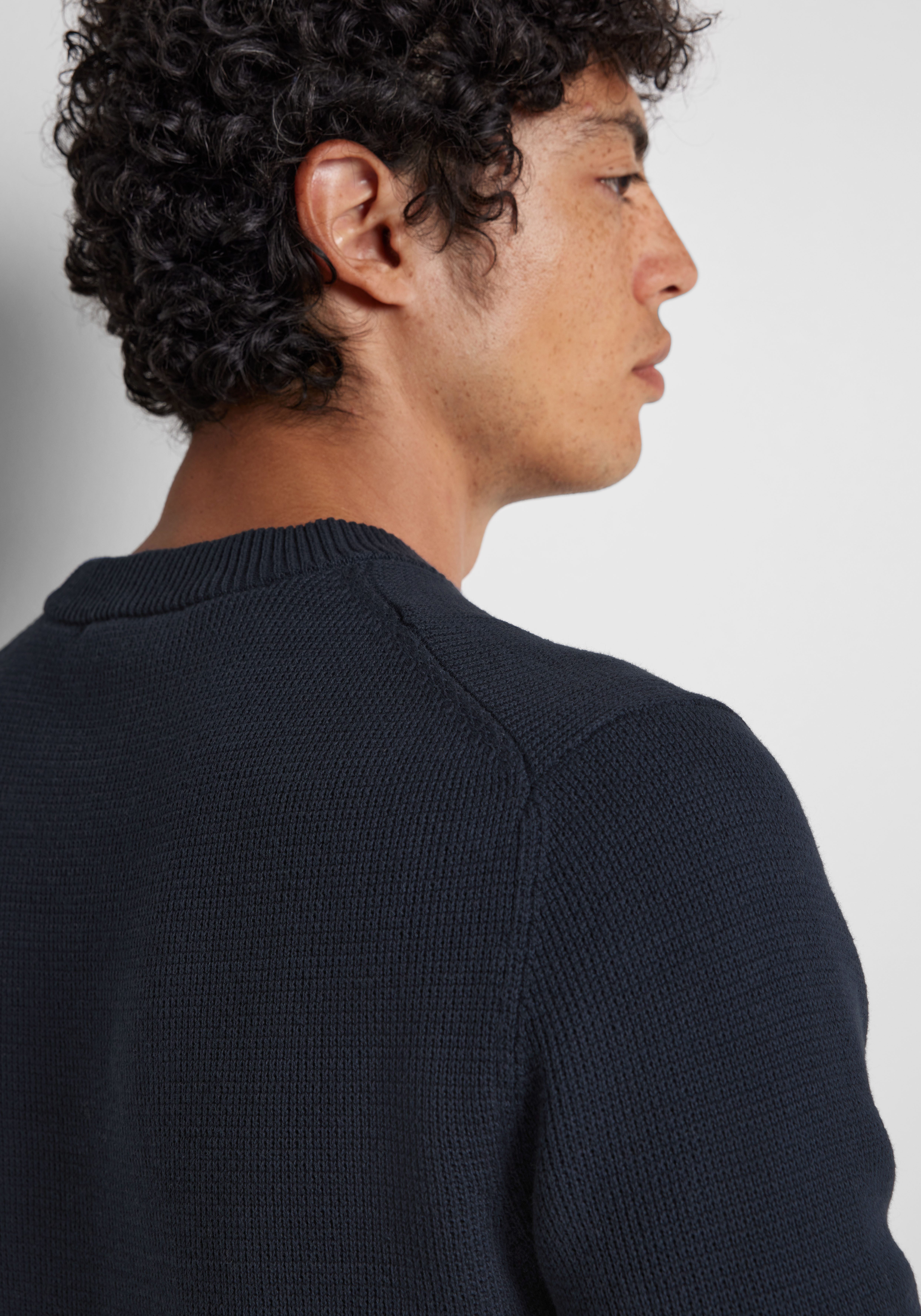 Selected Rundhalspullover SLHDANE LS KNIT STRUCTURE günstig online kaufen