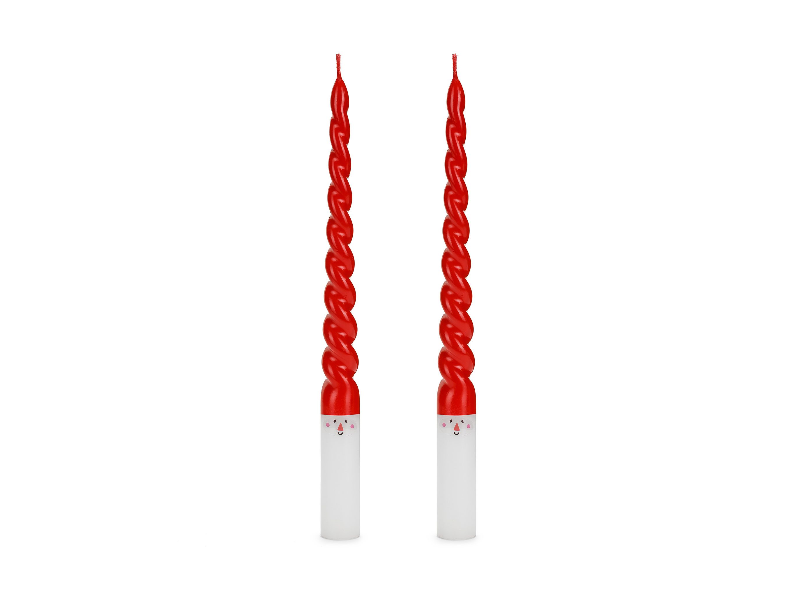 partydeco Spitzkerze, Spitzkerzen Paraffin 25cm Weihnachtsmann günstig online kaufen