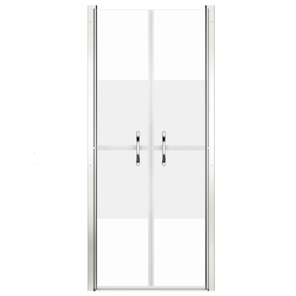 vidaXL Duschwand Duschtür Halbmatt ESG 81x190 cm