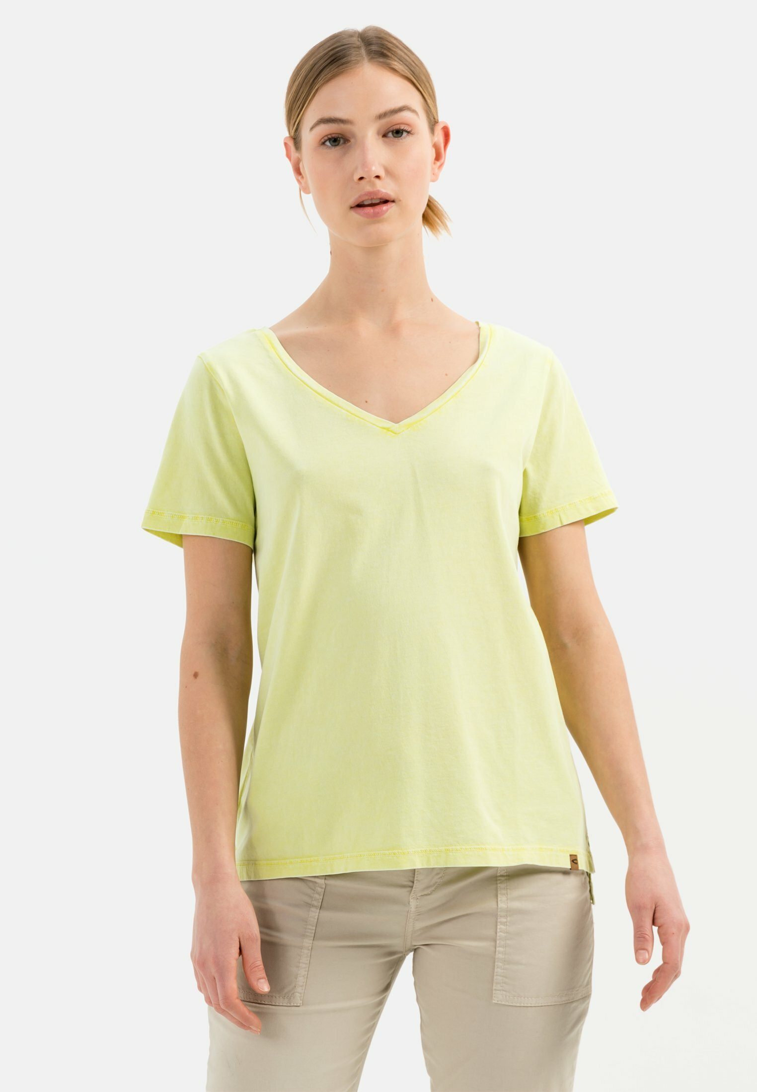 camel active T-Shirt »T-Shirt aus Jersey mit V-Ausschnitt« online kaufen |  OTTO