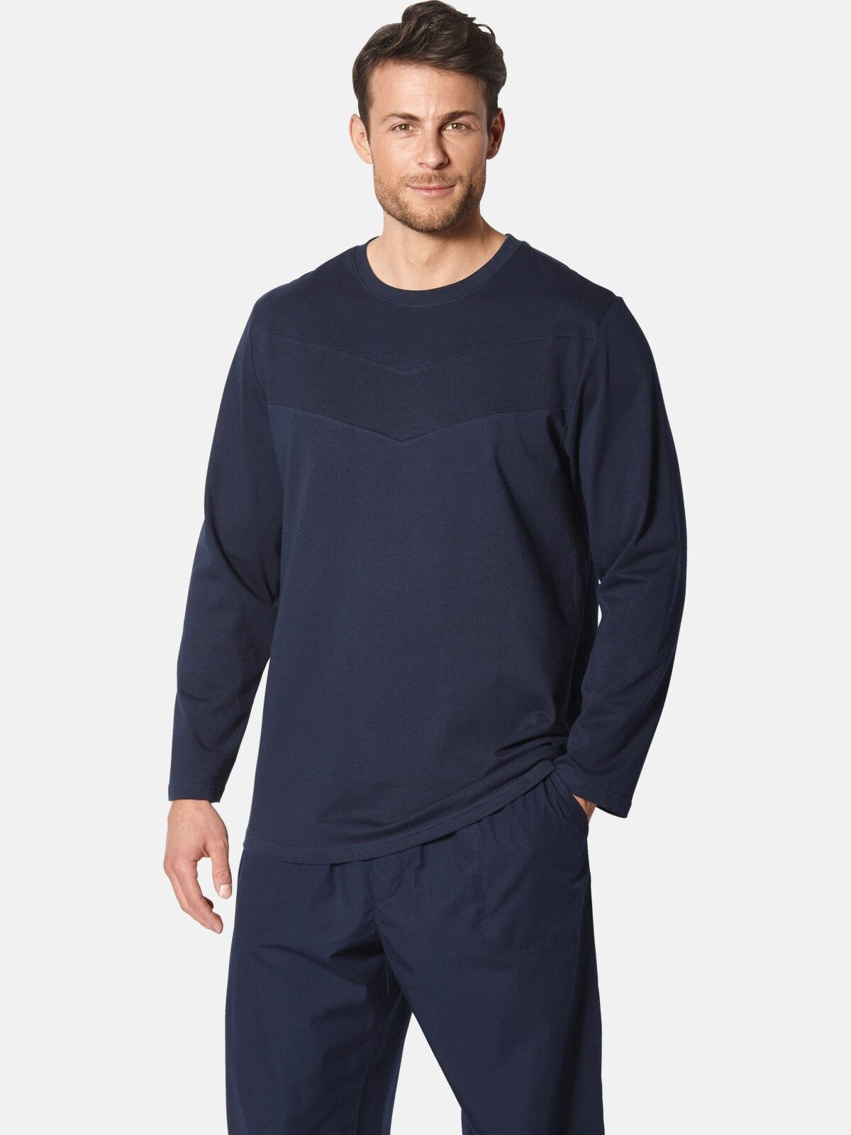 Babista Pyjamaoberteil GULLITOSSI in Waffeloptik