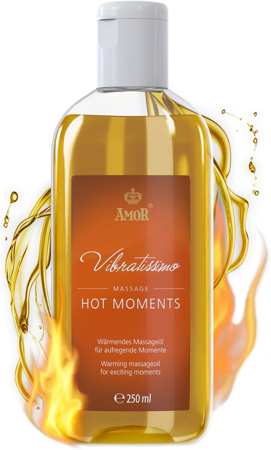 Vibratissimo Massageöl Hot Moments, wärmendes, pflegendes Massageöl