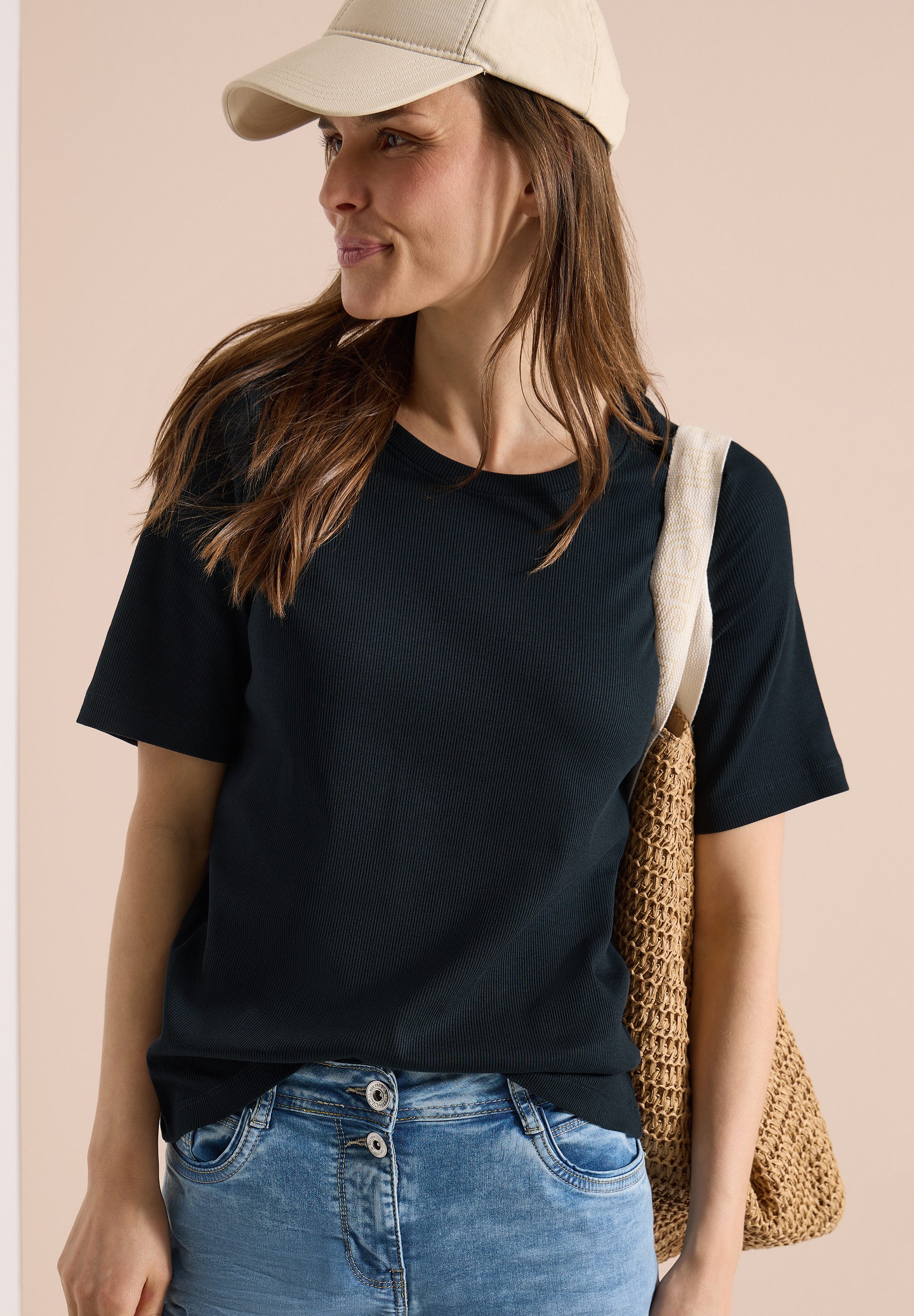 CECIL T-Shirt mit Rundhalsausschnitt