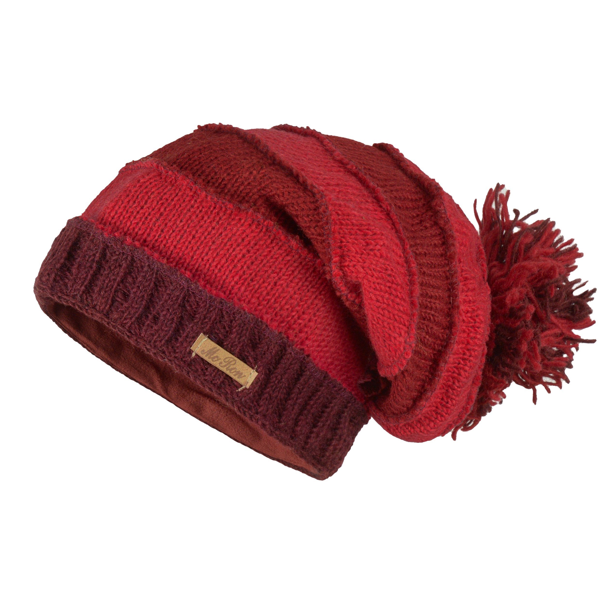 McRon Strickmütze Beanie Modell Keanu gefüttert mit Fleece, hoher Schurwoll günstig online kaufen