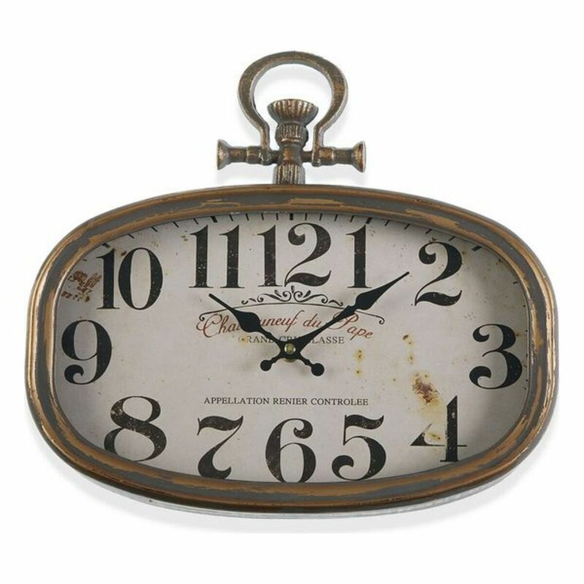 Versa Wanduhr (Wanduhr Versa Chateau Metall (35 x 6 x 32,5 cm)