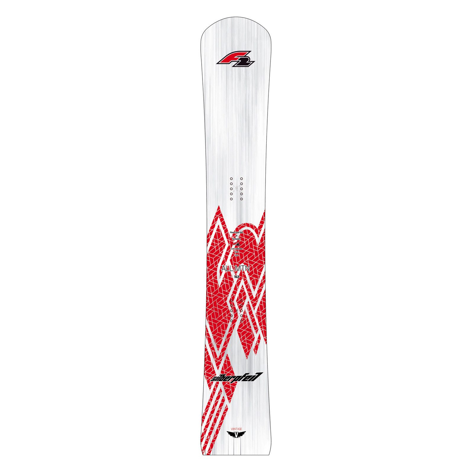 Snowboard F2 Snowboard Silberpfeil Vantage Race 162 cm Silber/Rot 2024/25