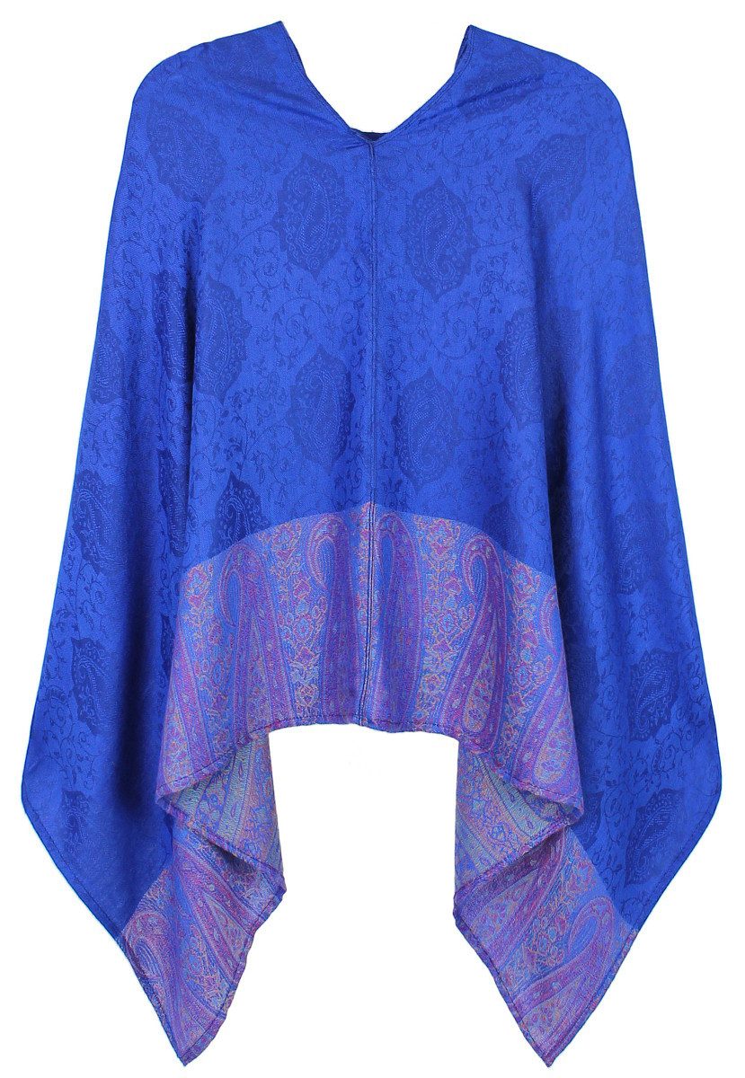 dy_mode Blusenponcho Eleganter Damen Poncho Geblümt günstig online kaufen