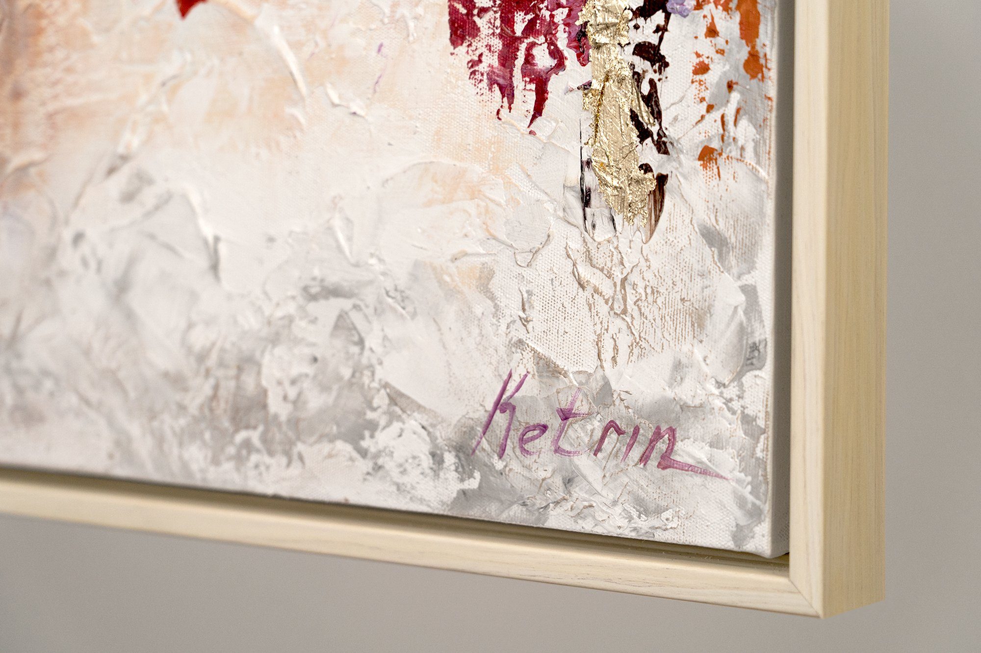 YS-Art Gemälde Abstraktion II, Abstrakt, Buntes Abstraktes Leinwand Bild Handgemalt Rechteckig