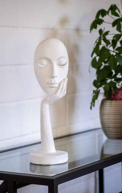 IDYL Dekofigur IDYL Moderne Skulptur Figur Resin "Gesicht"