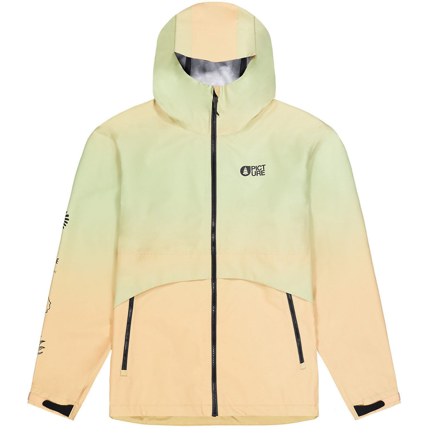 Picture Regenjacke Jacke M VOLUTE PRINTED 2.5L JACKET