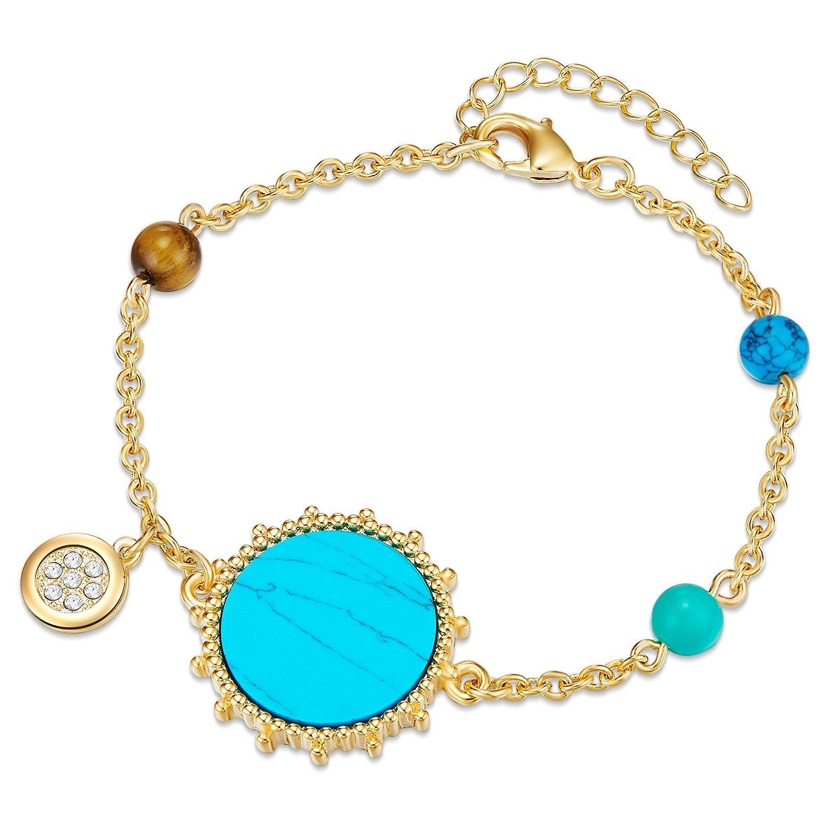 Lulu & Jane Armband gelbgold, verziert mit Kristallen von Swarovski®