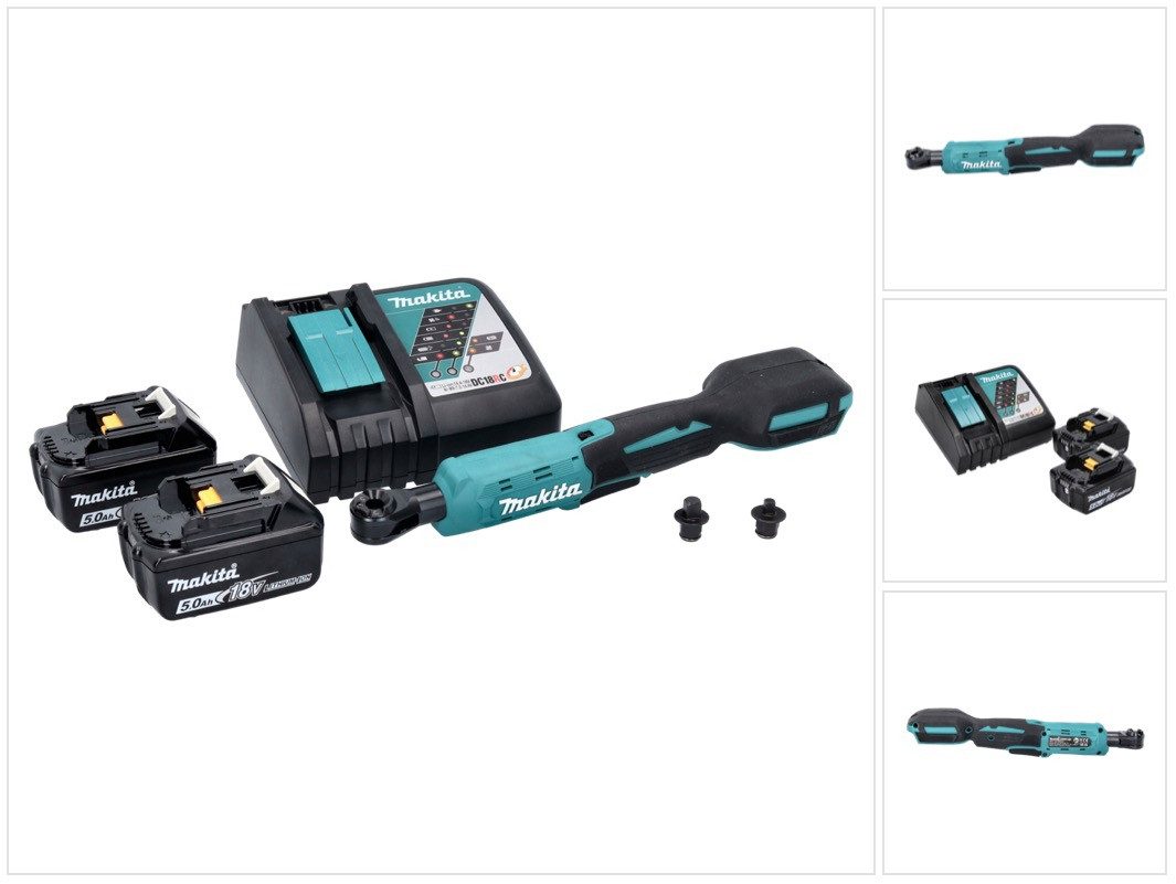 Makita Umschaltknarre DWR 180 RT Akku Ratschenschrauber 18 V 47,5 Nm 1/4" 3/8"