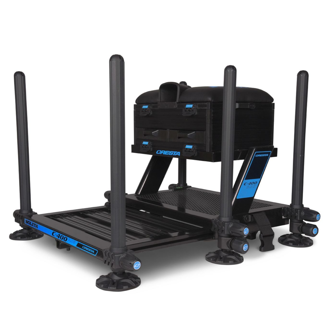 Cresta Angelkoffer Cresta Solith C400 6.36 Seatbox Black