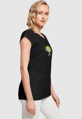 Merchcode T-Shirt Merchcode Damen Ladies Tennis Tournament Extended Shoulder Tee (1-tlg)