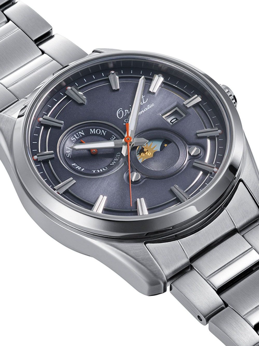 Orient Automatikuhr Orient RA-AK0311N30B Herrenuhr Stretto Sun & Moon Automatik Limited 75 Orient RA-AK0311N30B Herrenuhr Stretto Sun & Moon Automatik Limited 75th 42mm 5ATM