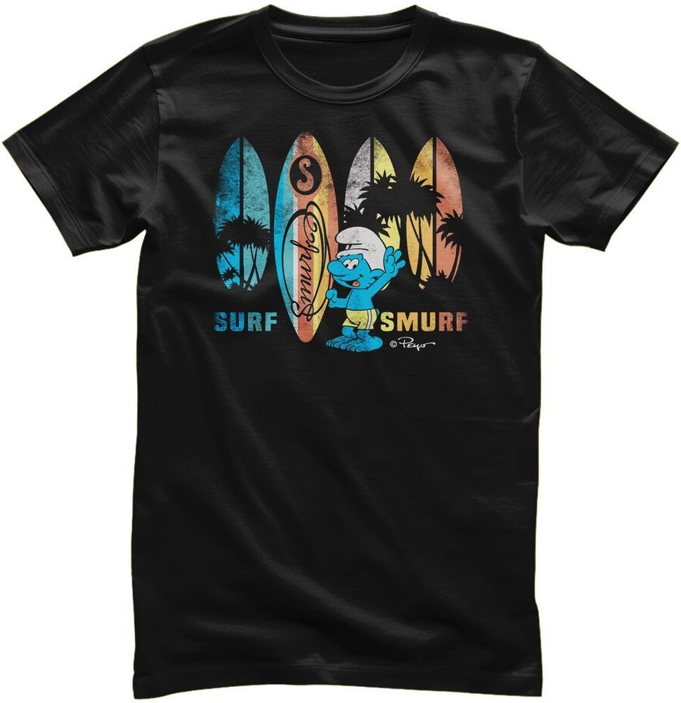 Die Schlümpfe T-Shirt Surf Smurf T-Shirt