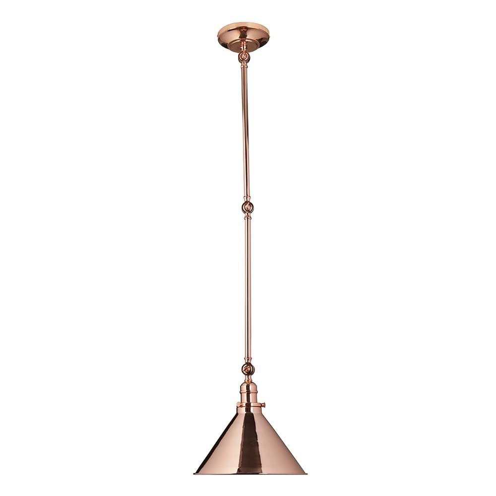 Elstead LIGHTING Hängeleuchte, Leuchtmittel nicht inklusive, Hängeleuchte Deckenlampe Hängelampe Stahl Kupfer D 29,7 cm