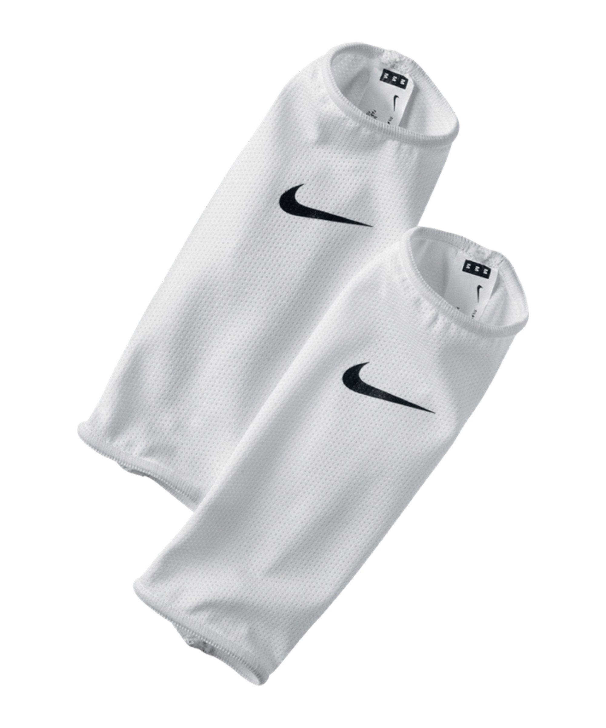 Nike Fußball Schienbeinschoner Nike Performance Guard Lock Sleeve Weiß