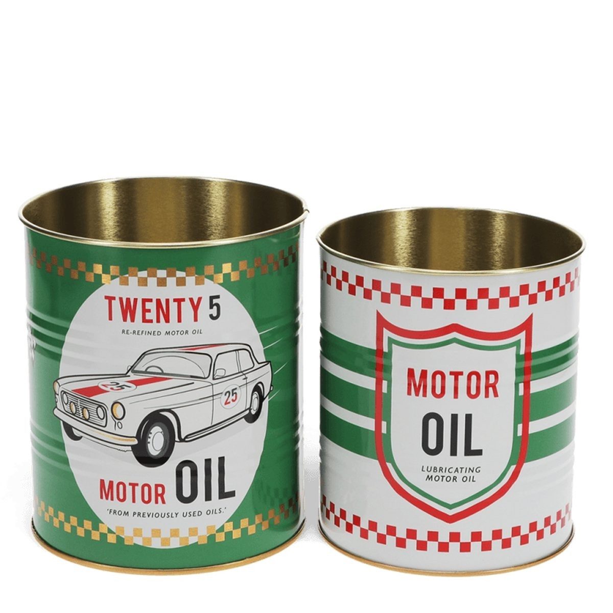Rex London Aufbewahrungsdose Metall-Dosen 2er Set Ø11cm Ø10cm Retro Deko Au günstig online kaufen