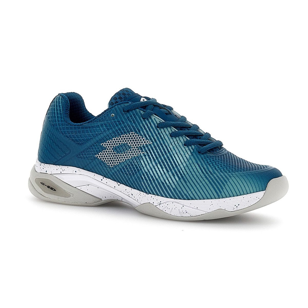 Lotto Mirage 300 III Halle/Indoor/Teppich/Dämpfung blau/weiss Herren Tennisschuh