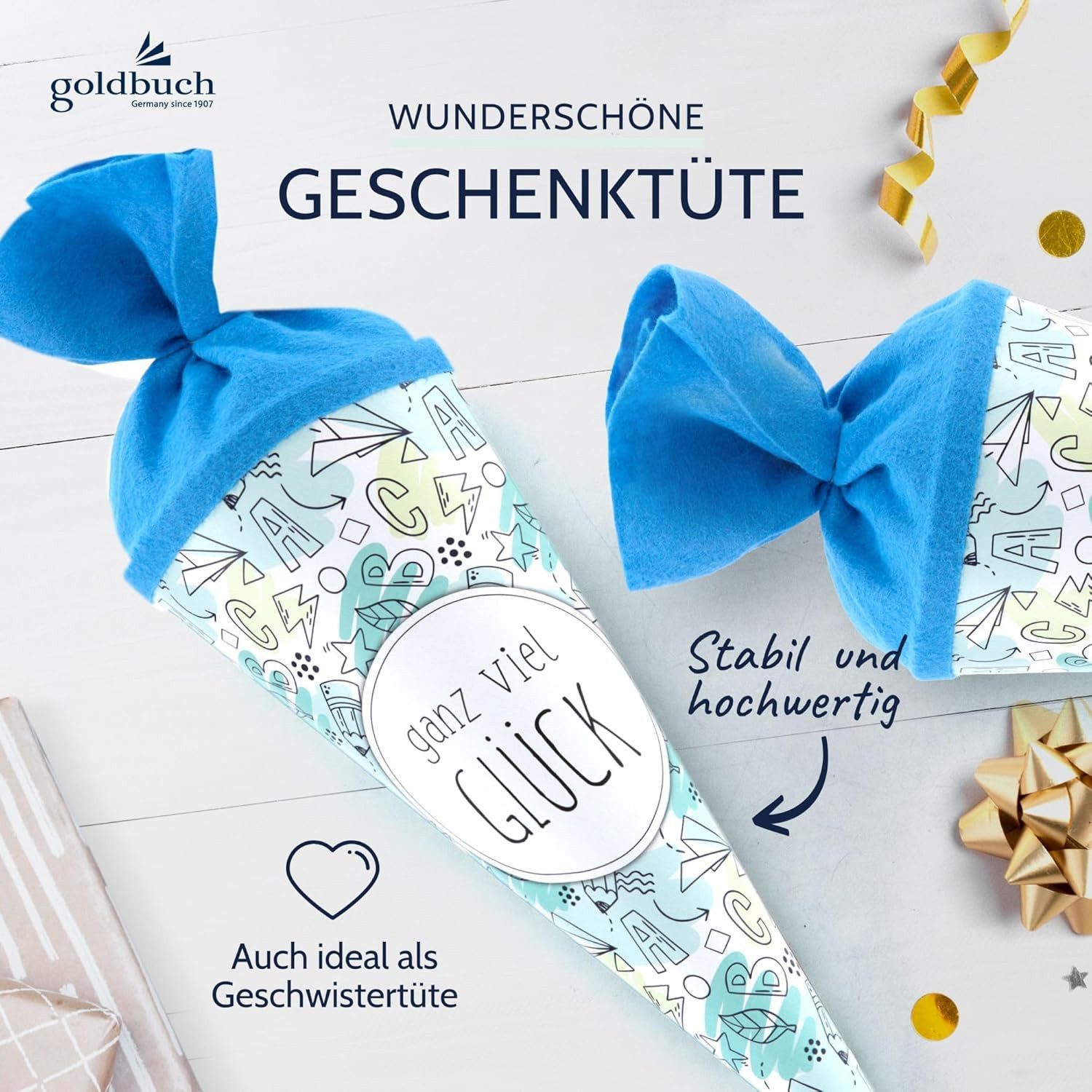 Goldbuch Schultüte GOLDBUCH Geschenktüte 35 cm Schule