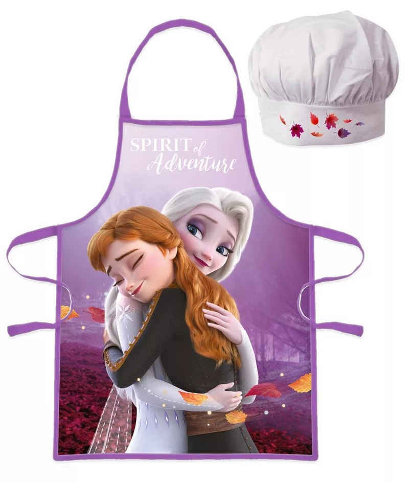 Disney Kochschürze Eiskönigin Frozen II Kinder Anna Elsa Kindergarten Schule Backset