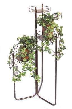 DanDiBo Pflanzentreppe Blumentreppe Metall 90 cm Blumenständer mit 3 Ablagen Art.2A Blumenregal Blumensäule Pflanzenständer Pflanzentreppe