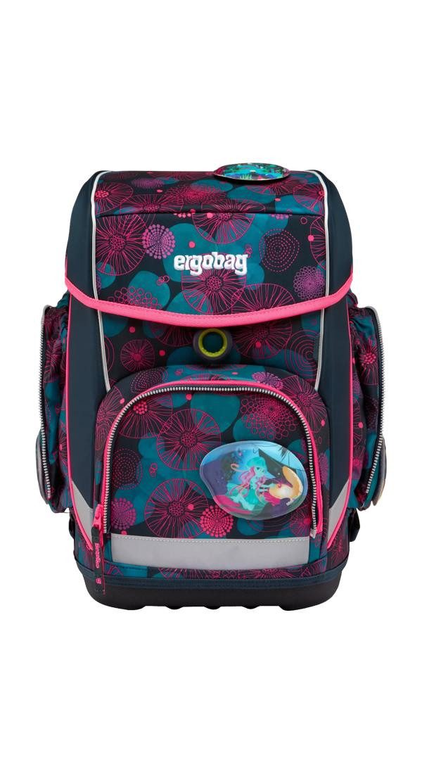 ergobag Schulranzen cubo Set (5-tlg., 5-teiliges Set), größenverstellbares Rückensystem