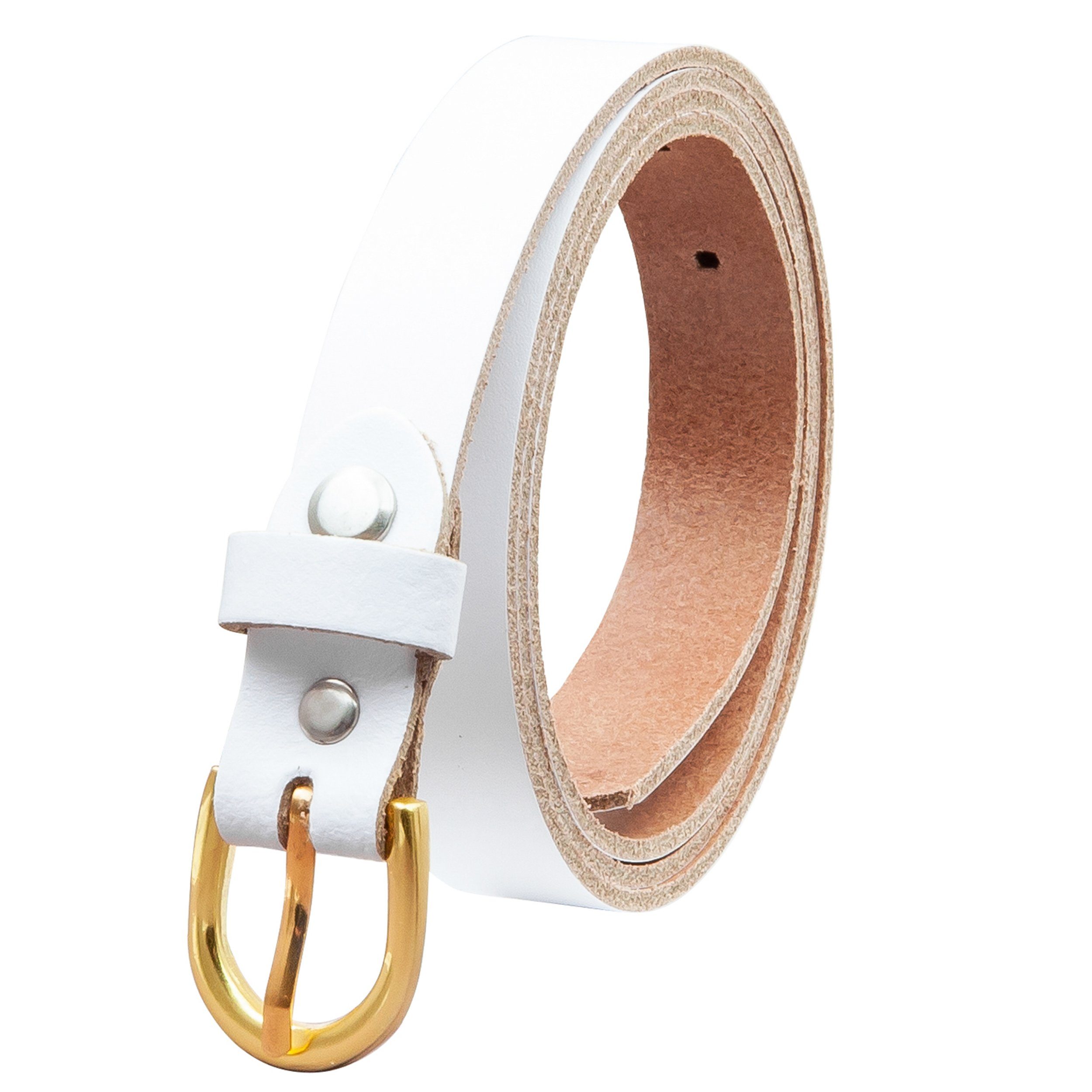 COLOGNEBELT Ledergürtel OM110-SL-Weiss MADE IN GERMANY, günstig online kaufen