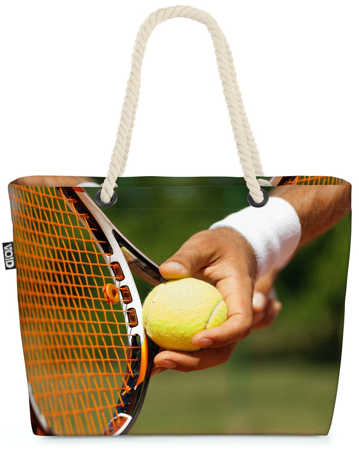 Tennis Tennisschläger Schläger Platz (1-tlg), Strandtasche Tennisball VOID Court Ball Aufschlag