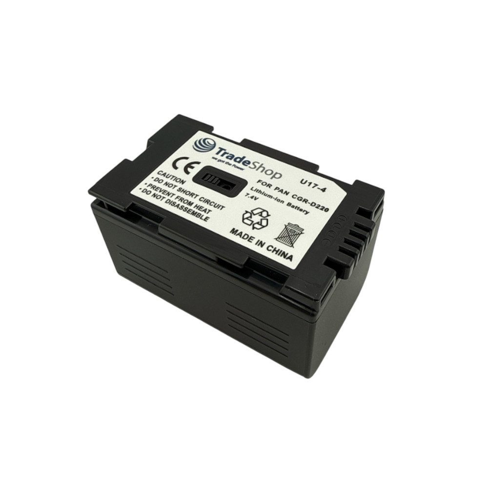 Trade-Shop Akku passend für Panasonic DS29 DS30 DS33 DS37 DS38 DS55 DS60 DS65 Kamera-Akku Li-Ion 1800 mAh (7,4 V)