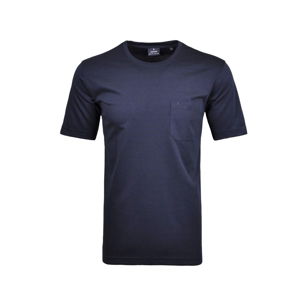 RAGMAN T-Shirt marineblau regular (1-tlg) 070-MARINE