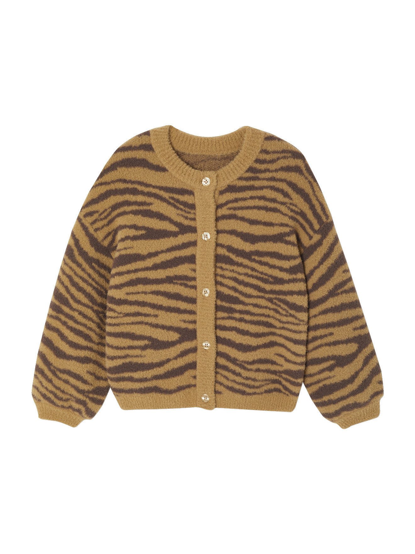 Strickjacke Flauschige Mädchen Strickjacke mit Tiermotiven