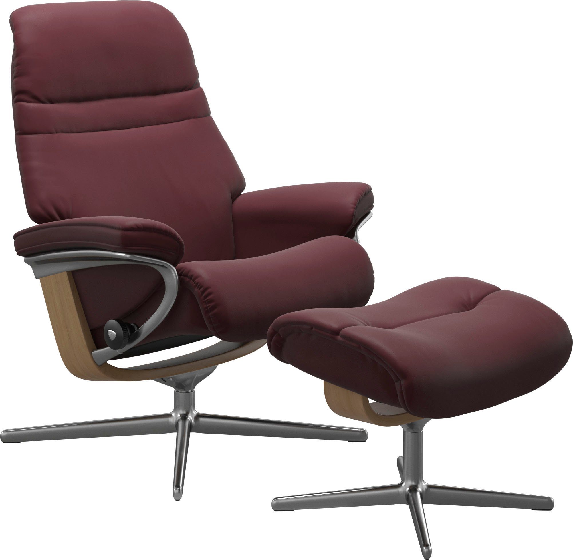 Stressless® Relaxsessel Sunrise, mit Cross Base, Größe S, M & L, Holzakzent Eiche