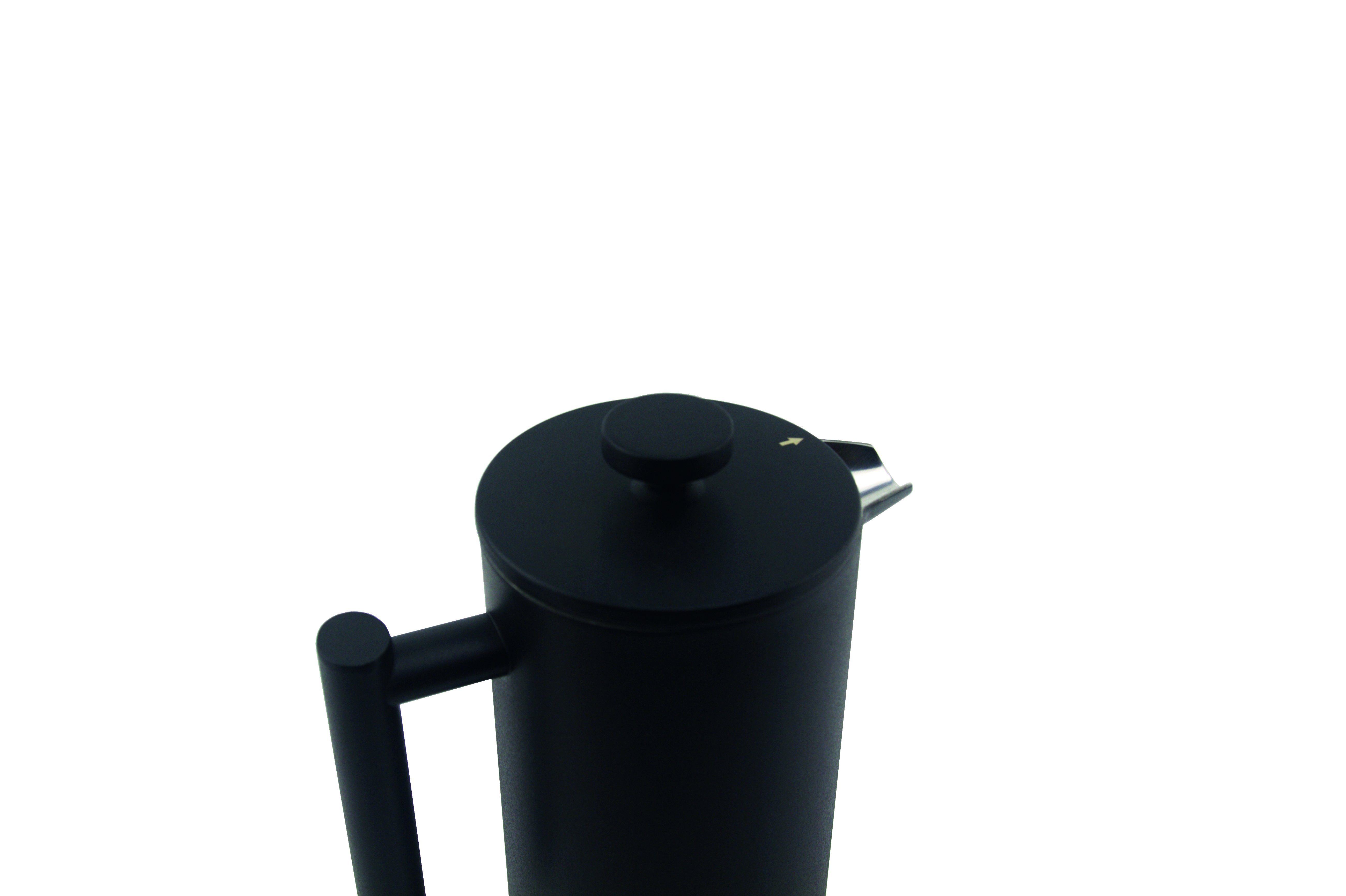 1000l Press mit Kaffeekanne Edelstahl French schwarz monkano Monza Isolierfunktion, Kanne
